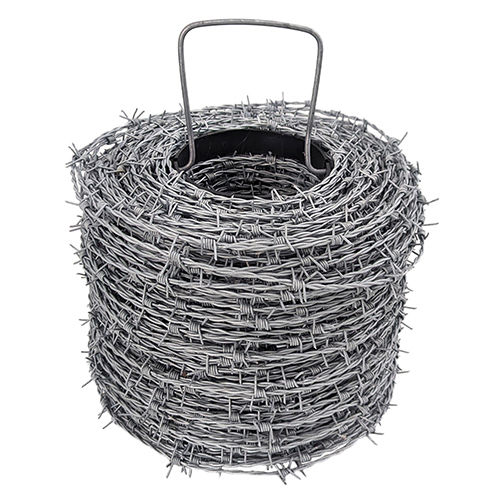 Galvanized Barbed Wire - Mild Steel, Heat Treated | Rodent-Proof, 1-Year Warranty, Industrial Application