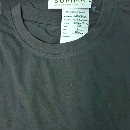 Supima Pure Cotton T-Shirt - Color: Black