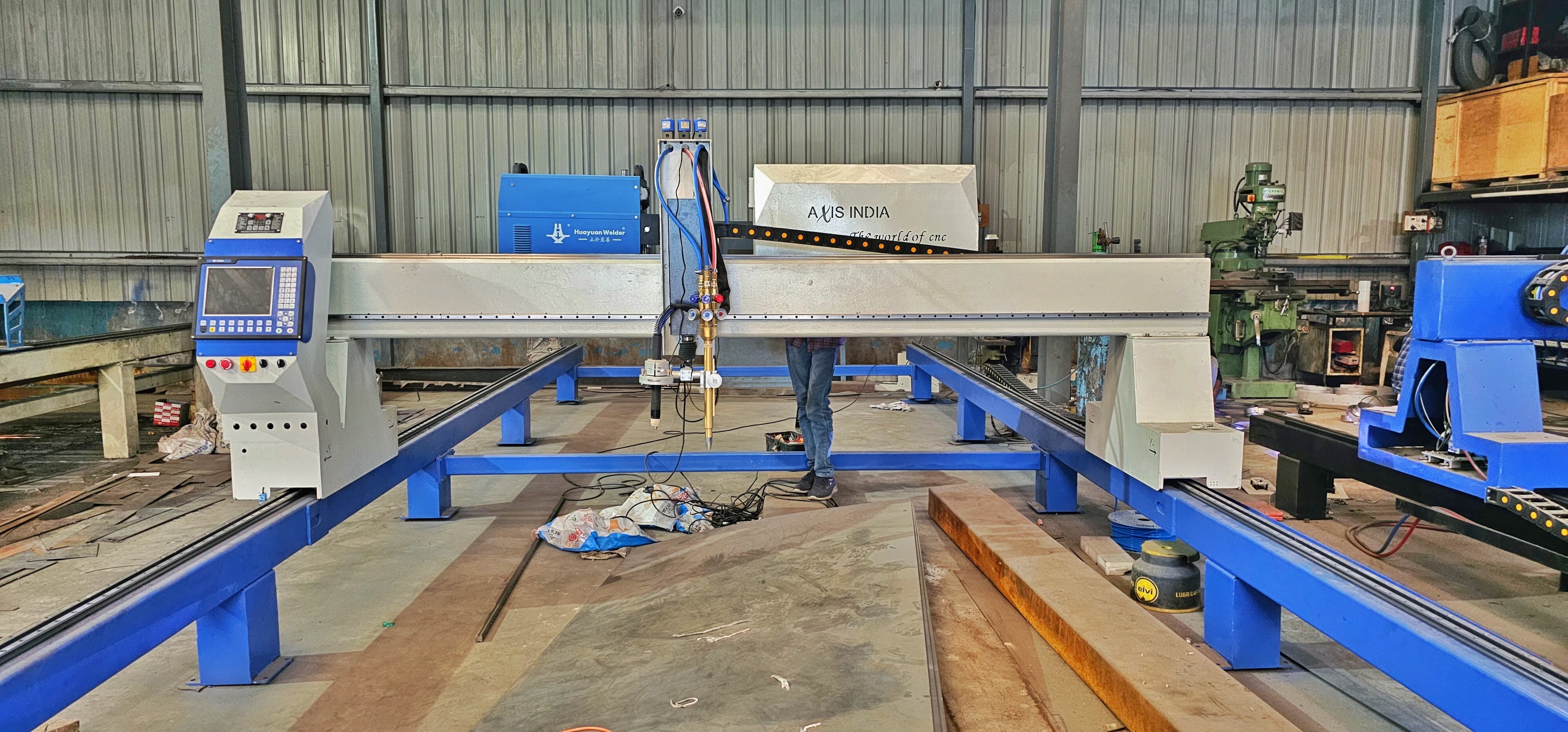 Cnc Plasma Cutting Machine - Mild Steel, Stainless Steel, Aluminum | 1500x3000 Mm Working Area, 0-8000 Mm/min Cutting Speed, ±0.05 Mm Positioning Accuracy, Plc Control, 2 Year Warranty