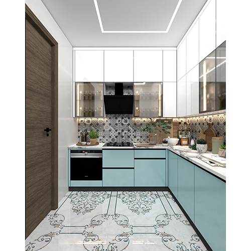 L Shape Modular Kitchen - Brand Name: Jindal Steel