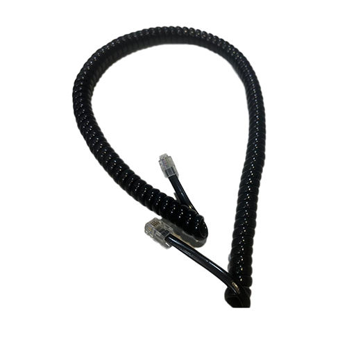 Telephone Line Coil Cord - Color: Black