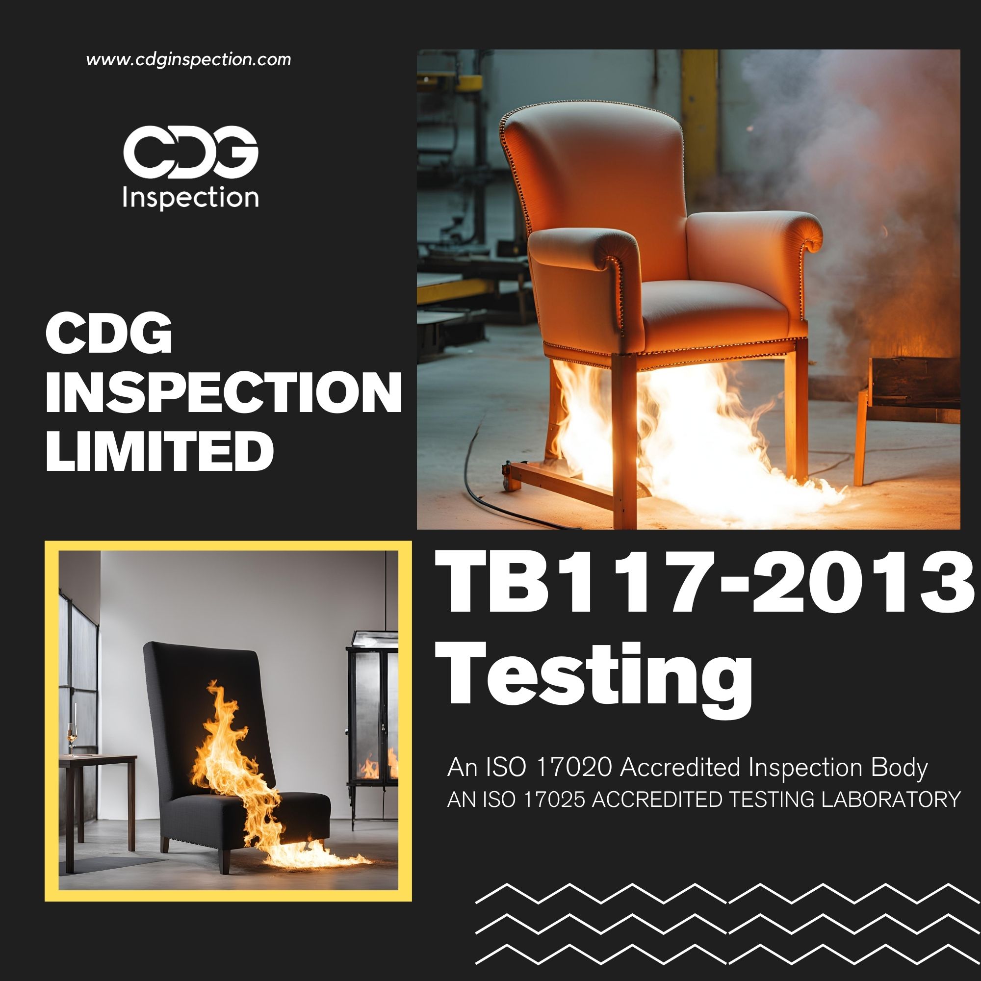 Tb117-2013 Testing (Upholstered Furniture Flammability Test)