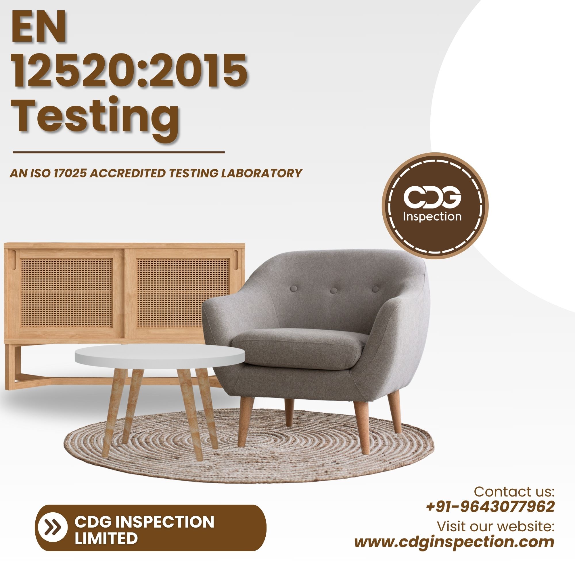 EN 12520:2015 Testing (Domestic Seating Test)