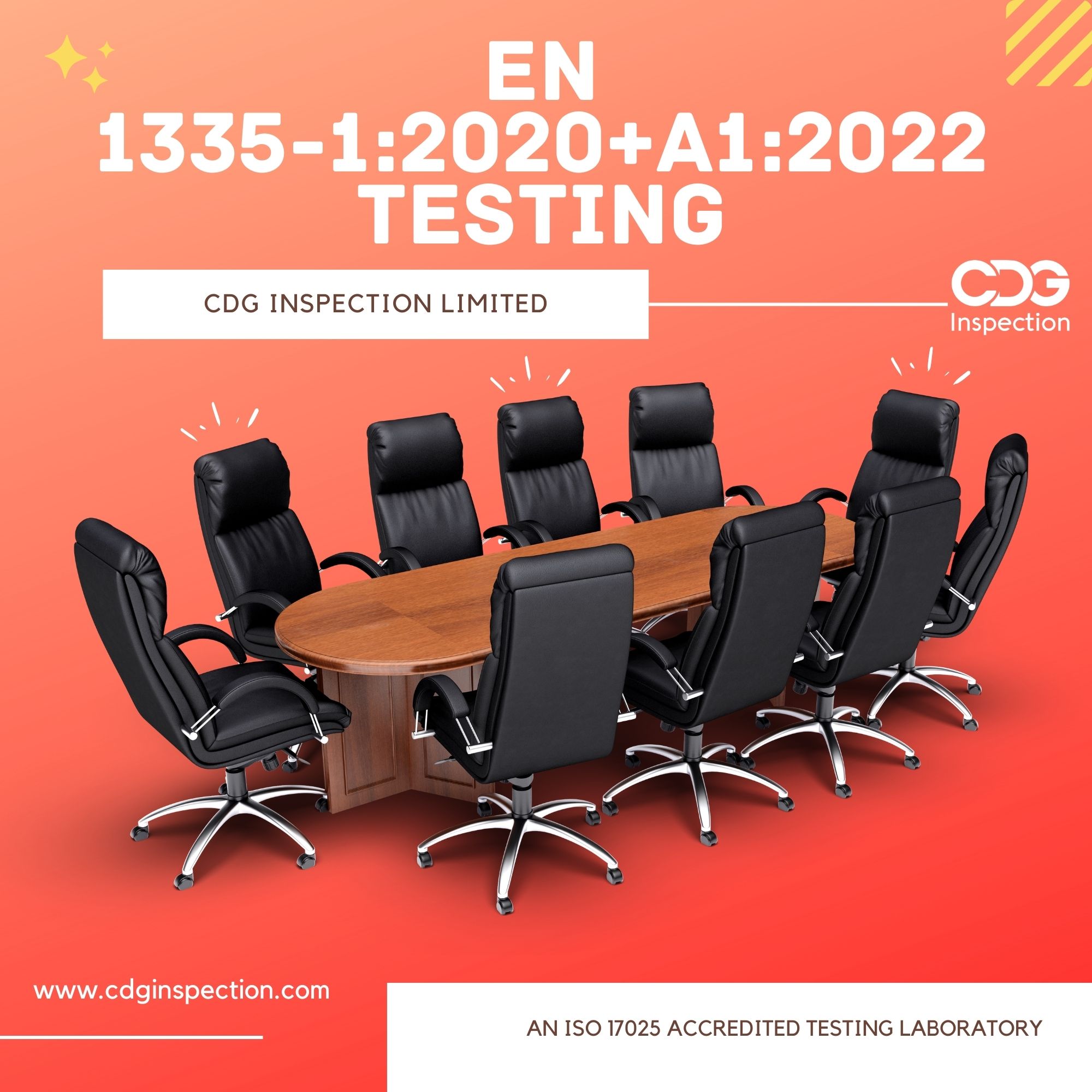 EN 1335-1:2020+A1:2022  Testing (Office Work Chair)