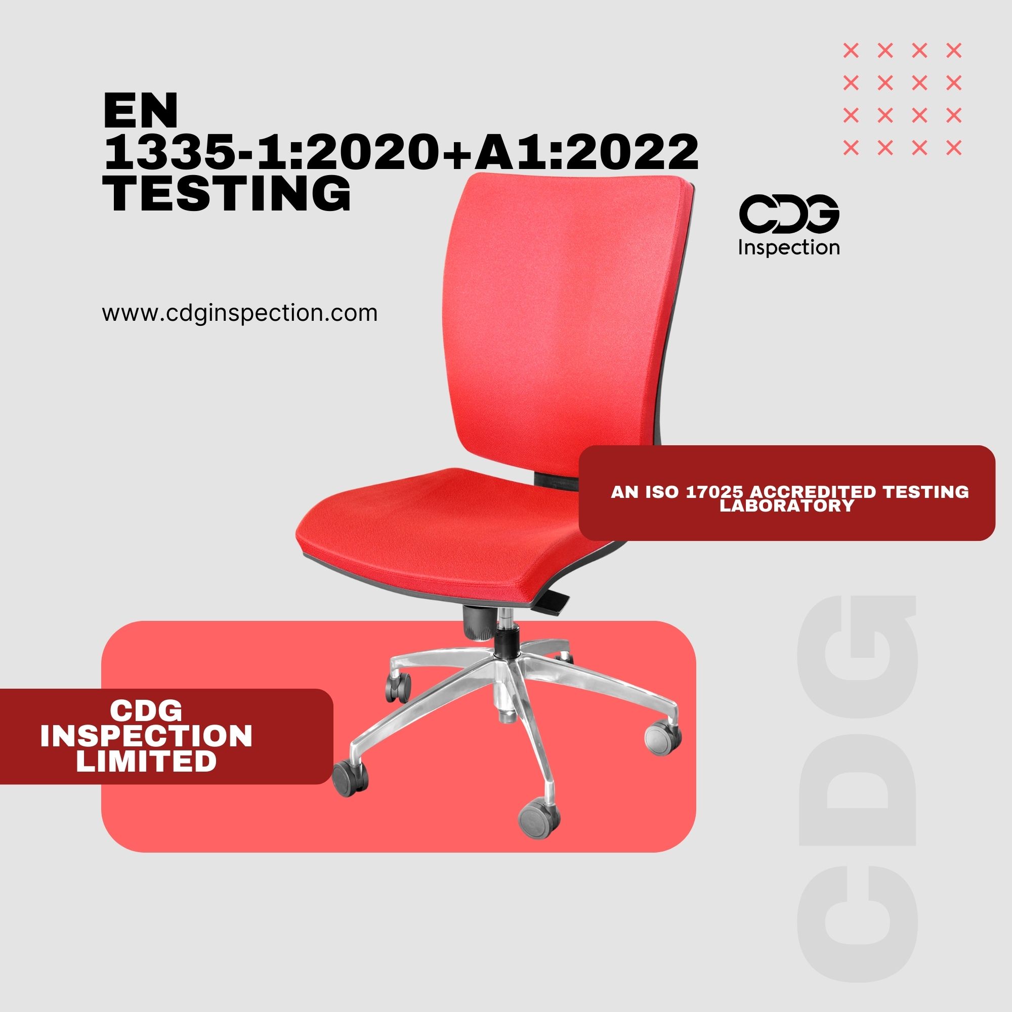 EN 1335-1:2020+A1:2022  Testing (Office Work Chair)