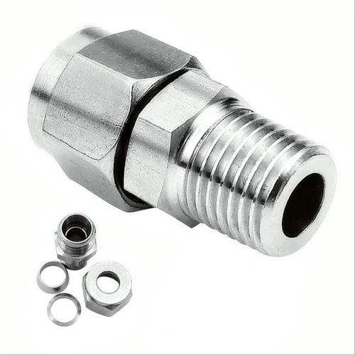 Stainless Steel Ferrule Fitting - Color: Silver