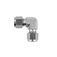 SS 304 Ferrule Elbow - Stainless Steel, 1 Inch Outer Diameter, Silver Color - Polished Surface Treatment, L-Shaped Design for Secure Connections