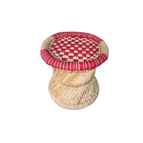Modern Indoor Bamboo Mudda - High-Quality Bamboo, Sleek Modern Design , Perfect for Indoor and Outdoor Use, Indian Style Elegance
