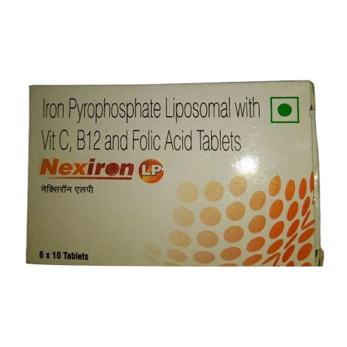 Iron Pyrophosphate Liposomal With Vit C B12 And Folic Acid Tablets - Drug Type: General Medicines