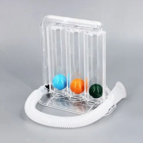 Three Ball Incentive Spirometer - Color: Transparent