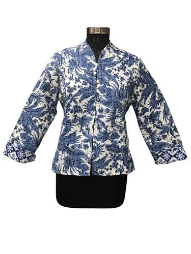 Cotton Floral Printed Short Jacket