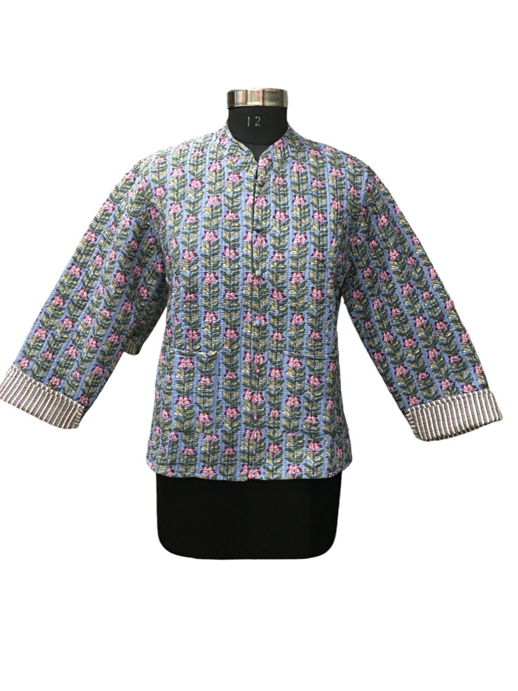 Cotton Floral Printed Short Jacket