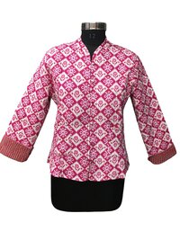 Cotton Floral Printed Short Jacket
