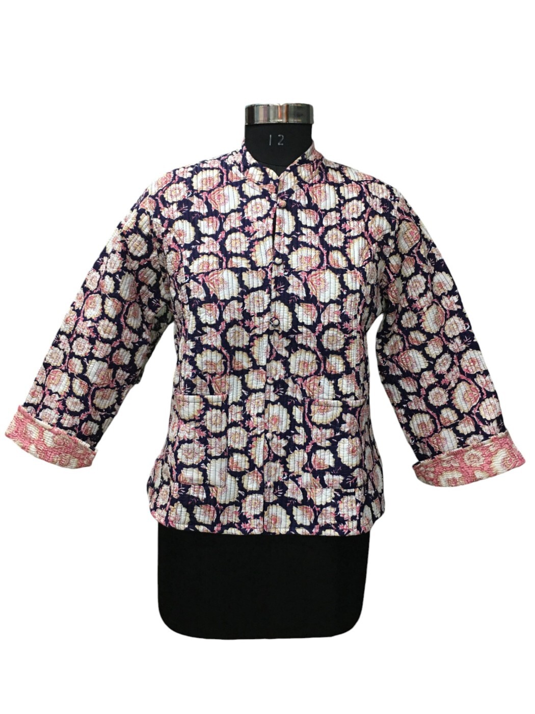 Cotton Floral Printed Short Jacket