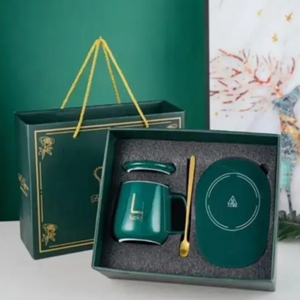 Electric Coffee Warmer - Color: Green