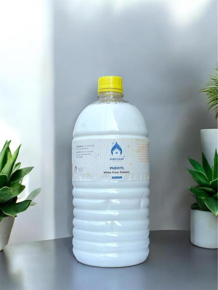 Phenyl Floor Cleaner - 5L , Eco-Friendly White Cleaner with Floral Fragrance for All Floor Types, 1 Year Shelf Life