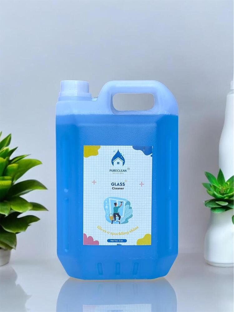 Glass Cleaner - 500ML & 5L , Eco-Friendly Floral Fragrance, Streak-Free Blue Formula