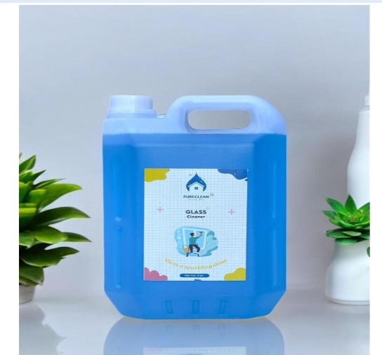Glass Cleaner - 500ML & 5L , Eco-Friendly Floral Fragrance, Streak-Free Blue Formula