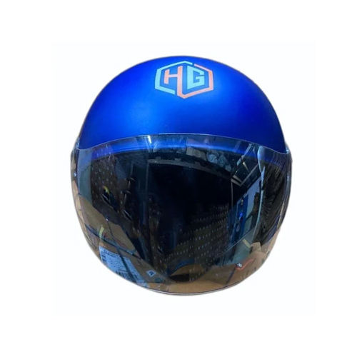 H Guard Matt Blue Open Face Motorcycle Helmet - Color: As Per Availability