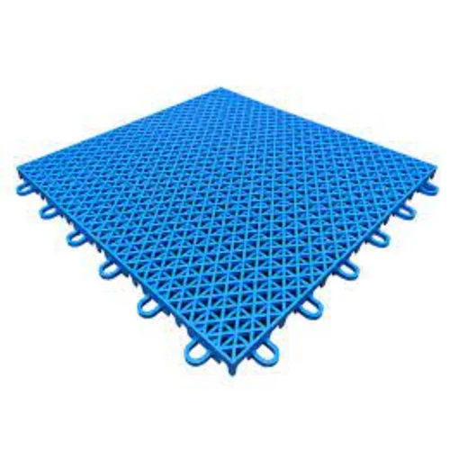 Blue Interlocking Pp Tiles - Feature: Non-Slip