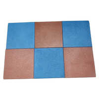 Epdm Rubber Flooring - 25 Mm Thickness, 1x1 Meter Size | Anti-slip Feature, Polished Tile Finish, Water Absorption: Normal, Customizable Colors
