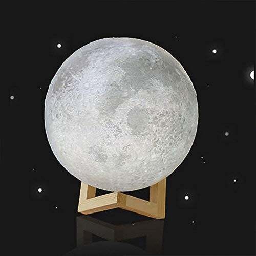 Moon Night Lamp with Plastic Stand Night Lamp for Bedrooms