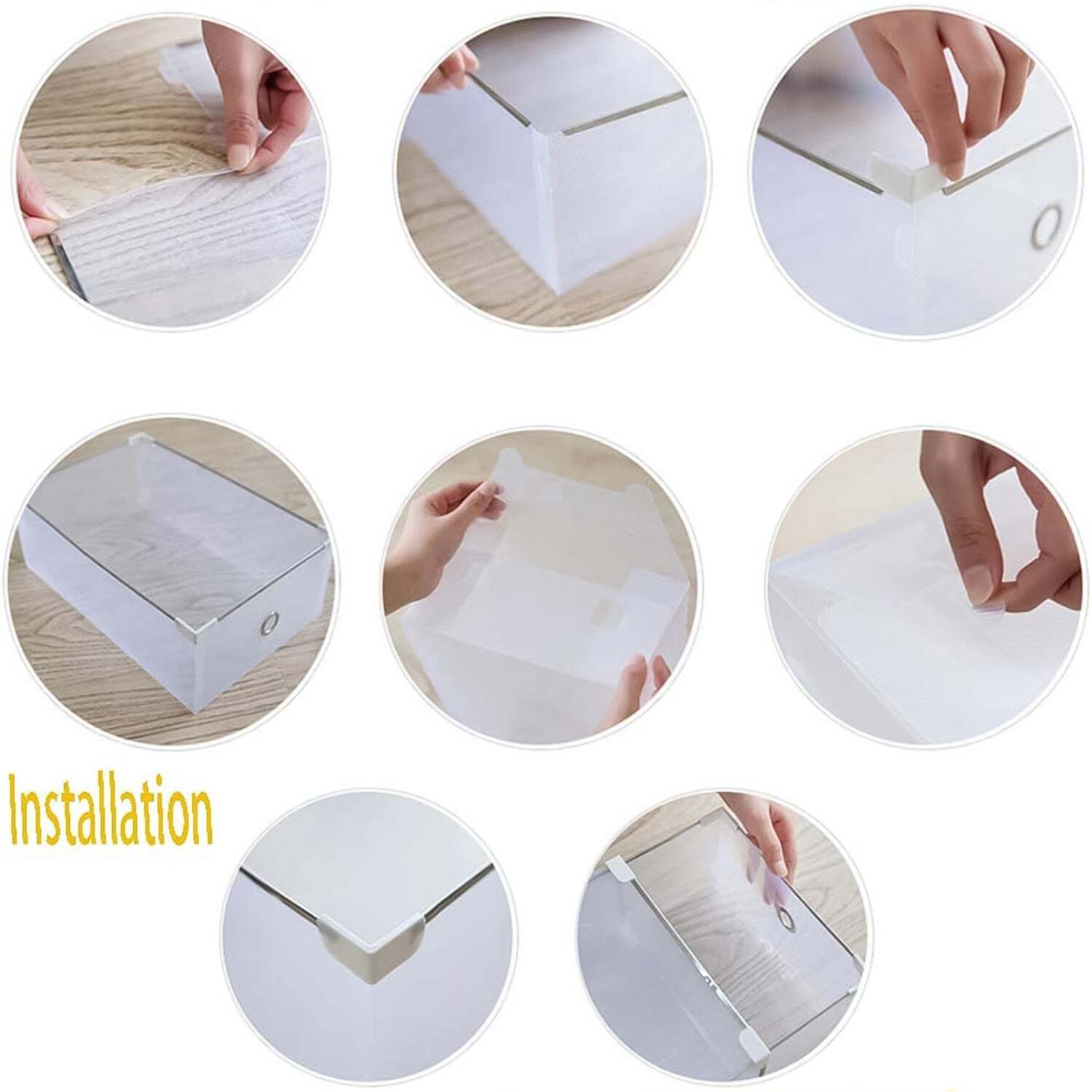 Transparent Drawer Style Shoe Storage Boxs