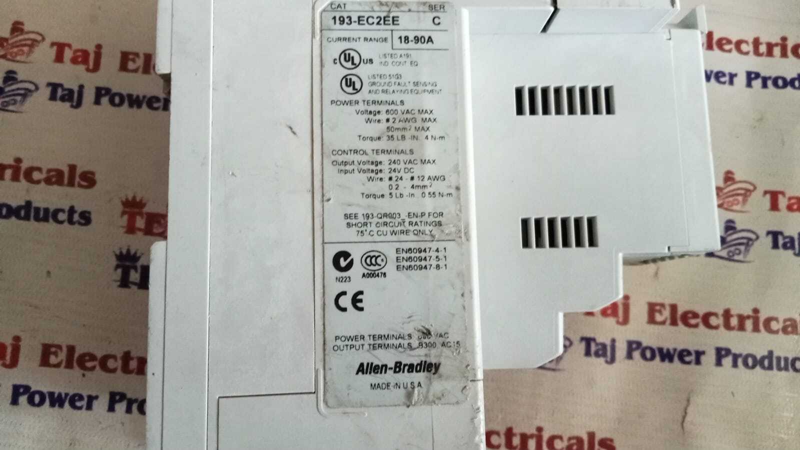 ALLEN BRADLEY 193-ECPM3 RELAY