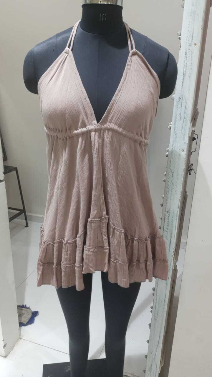 Cotton Dresses - Customized Fit, Elegant Ivory White Sleeveless Modern Style | Breathable Summer Fashion For Ladies