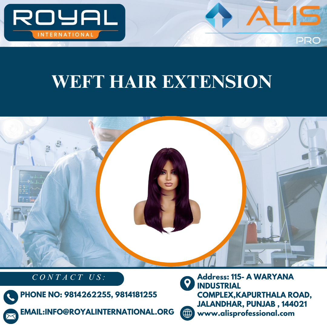 Weft Hair Extension - Versatile Synthesis Material, General Use | Ideal for Saloon Accessories & Other Treatments