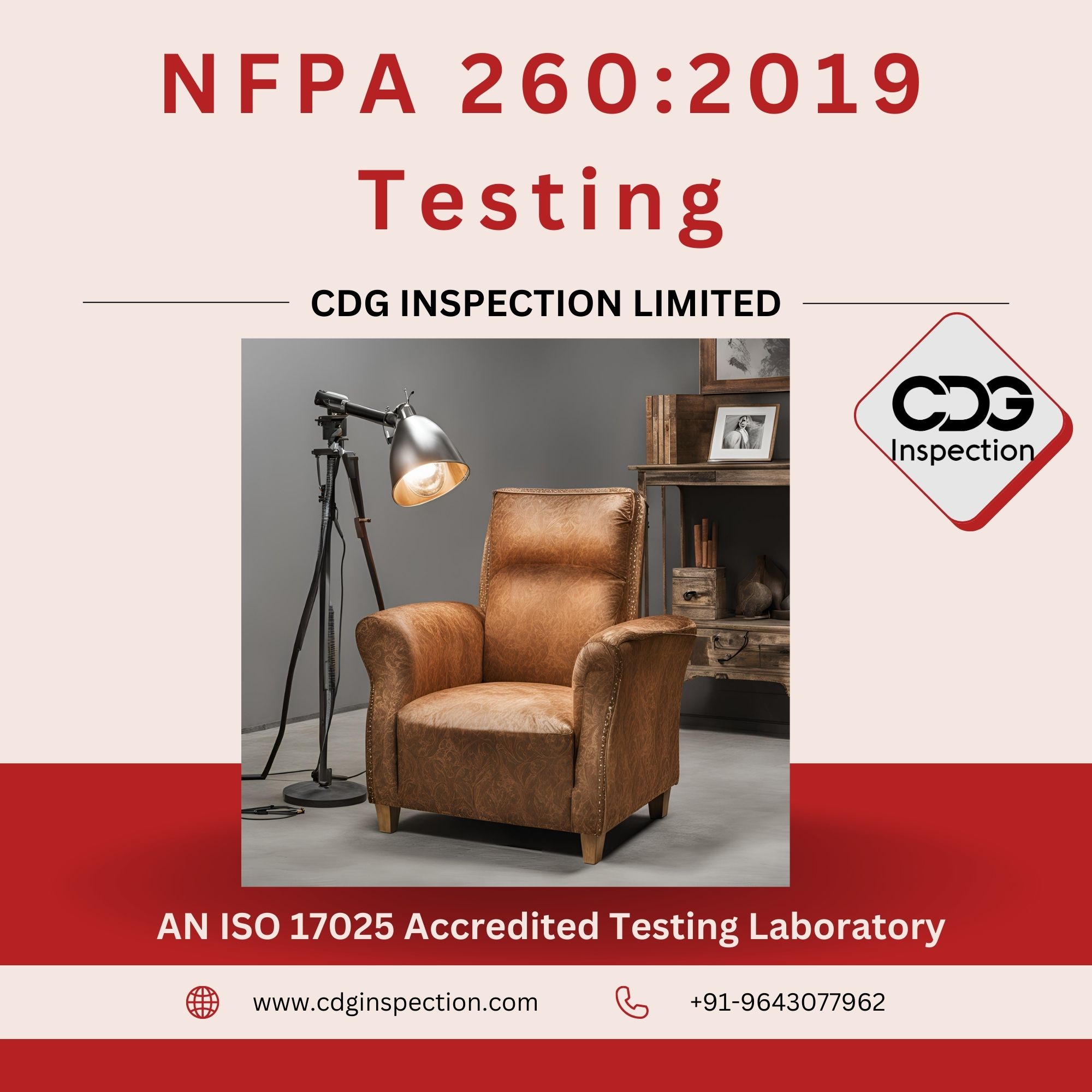 Nfpa 260:2019 (Ignition Resistance Test Of Upholstered Furniture Components)