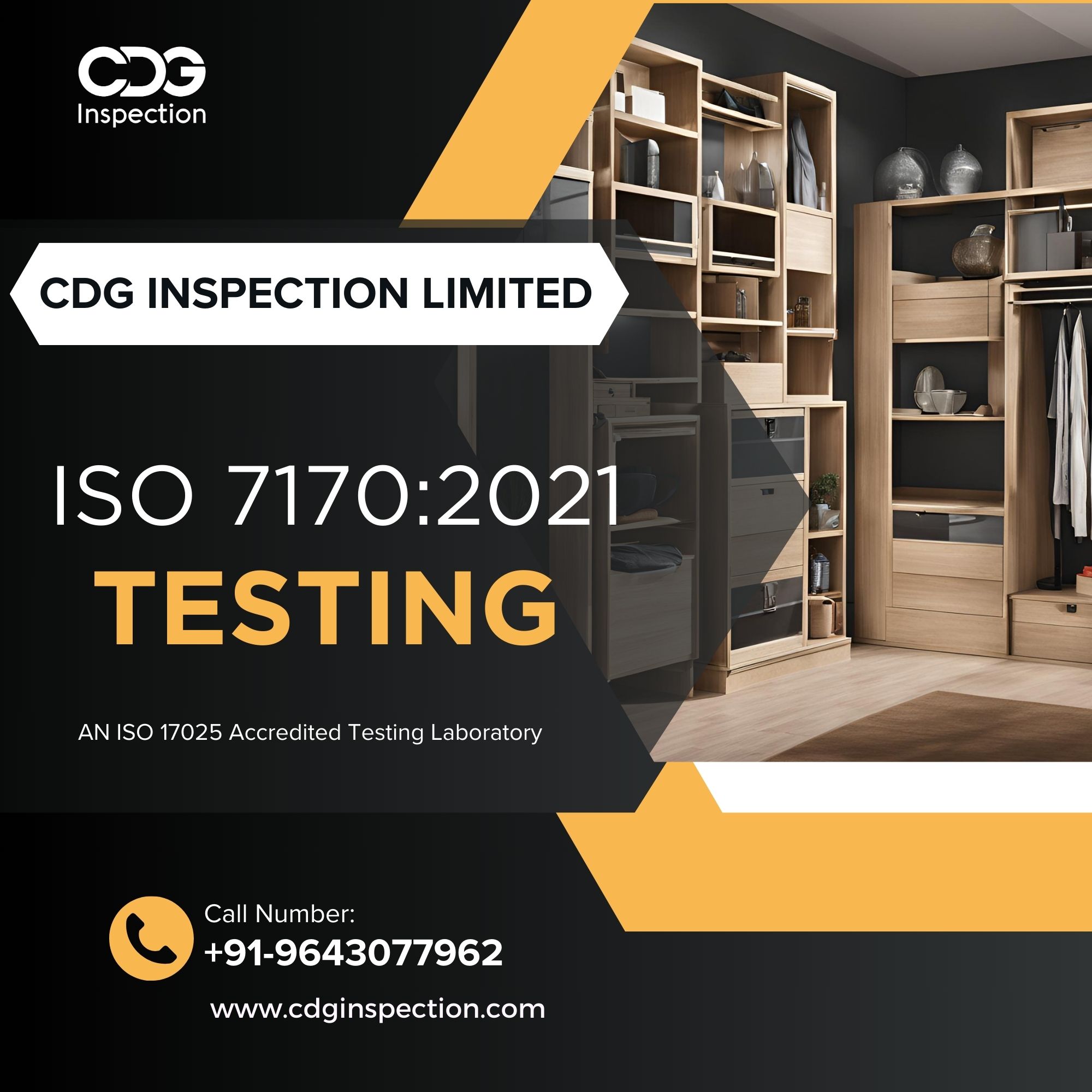 ISO 7170:2021 Testing (Furniture - Storage Units)