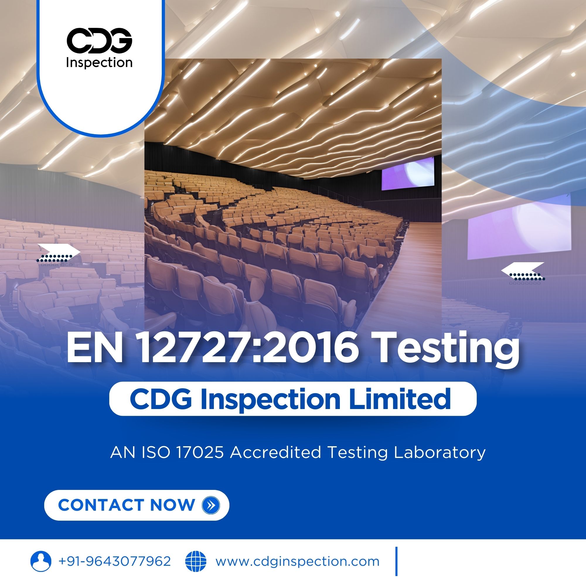 EN 12727:2016 Testing (Ranked Seating)