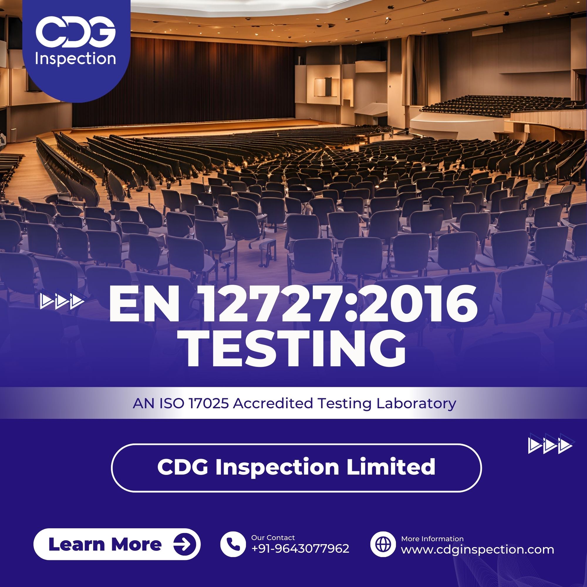 En 12727:2016 Testing (Ranked Seating)