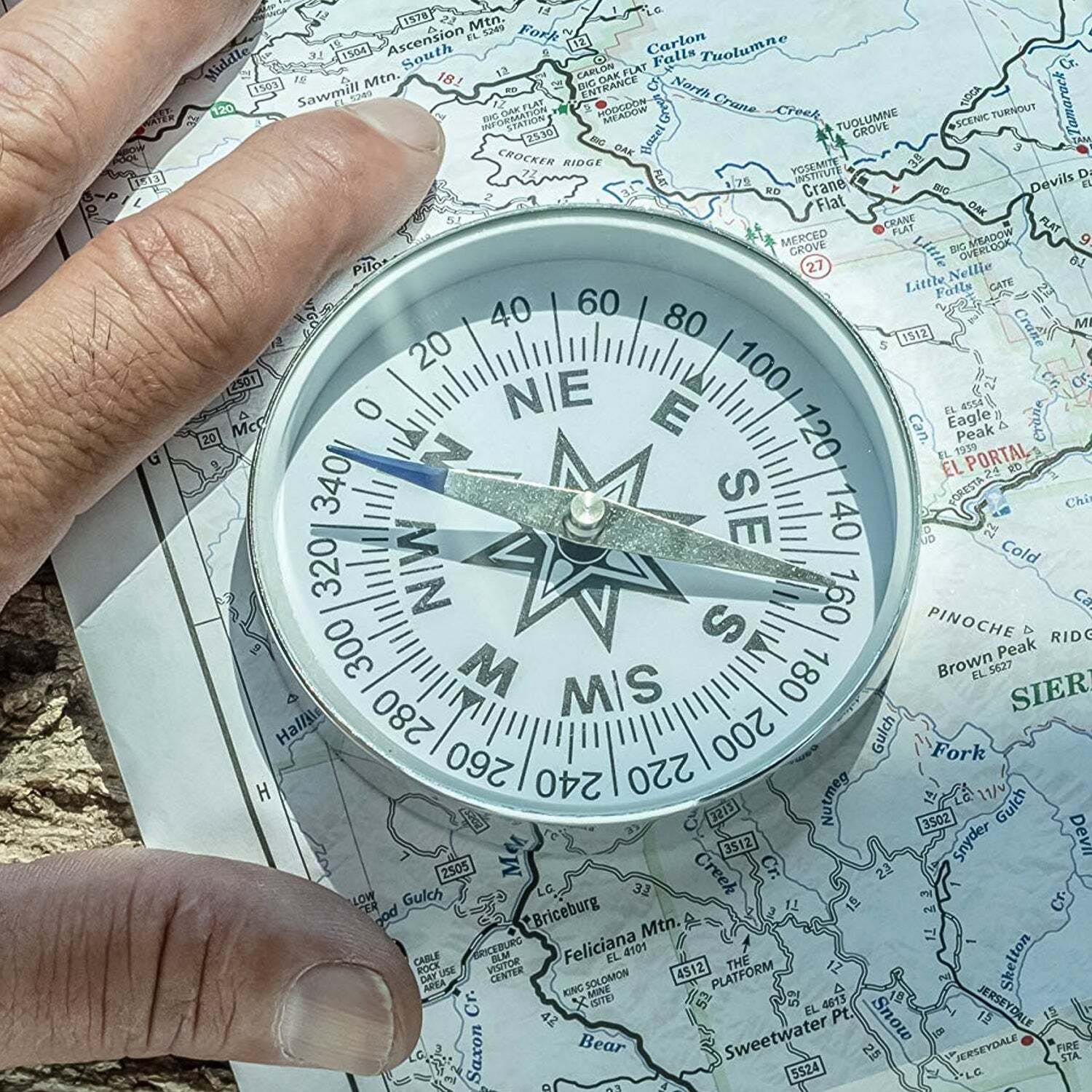 Handheld Large Compass For Direction And Navigations