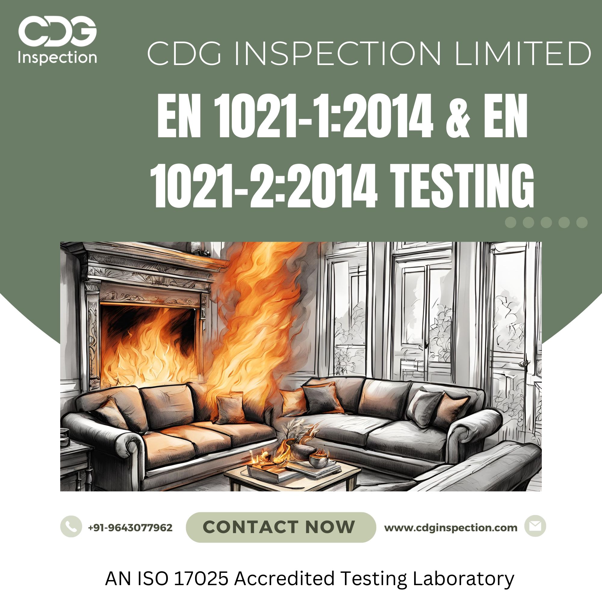 En 1021-1:2014 & En 1021-2:2014 Testing (Ignitability Of Upholstered Furniture)