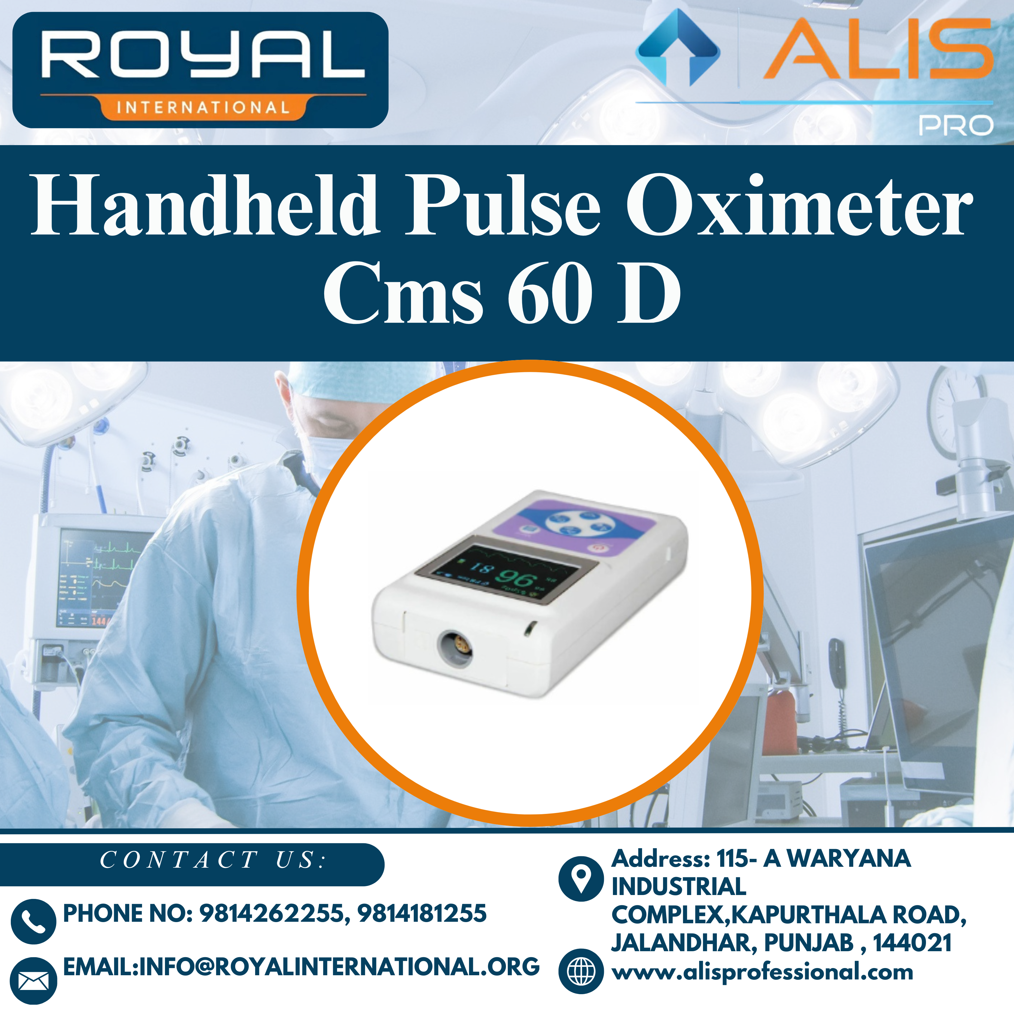 Handheld Pulse Oximeter Cms 60 D