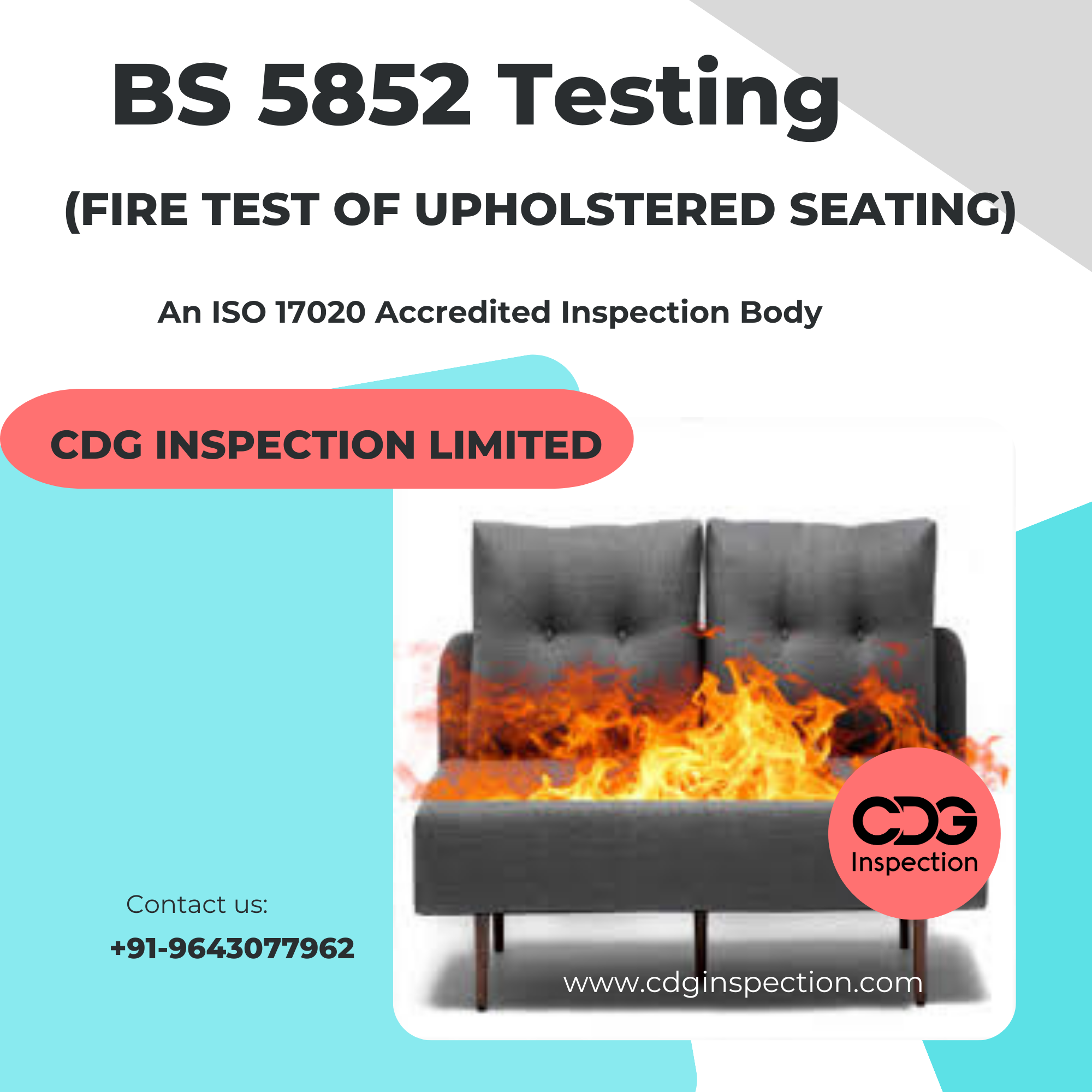 BS 5852 Testing (Fire Testing of Upholstered Furniture)