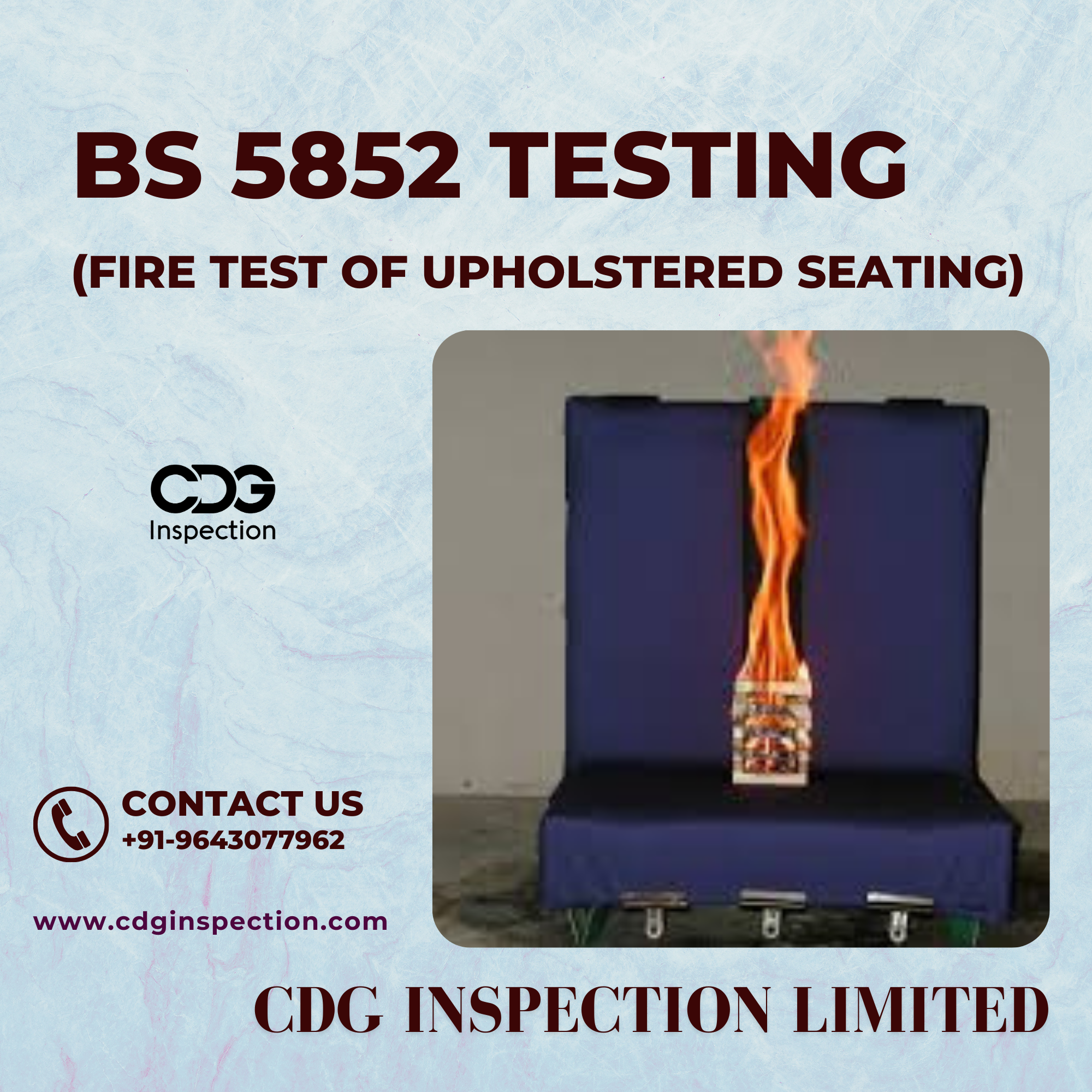 BS 5852 Testing (Fire Testing of Upholstered Furniture)