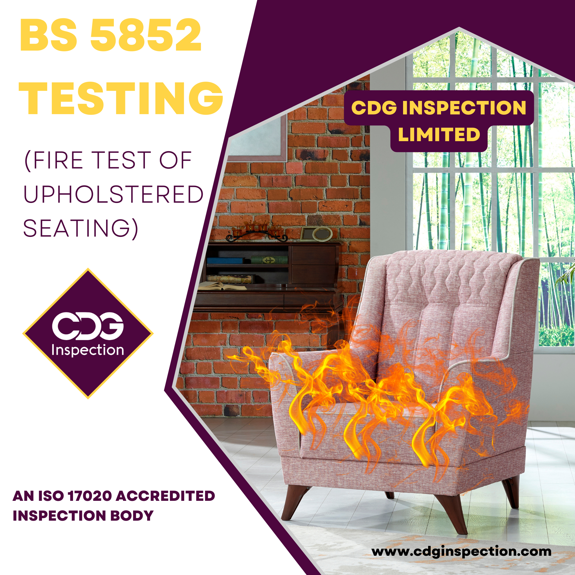 Bs 5852 Testing (Fire Testing Of Upholstered Furniture)