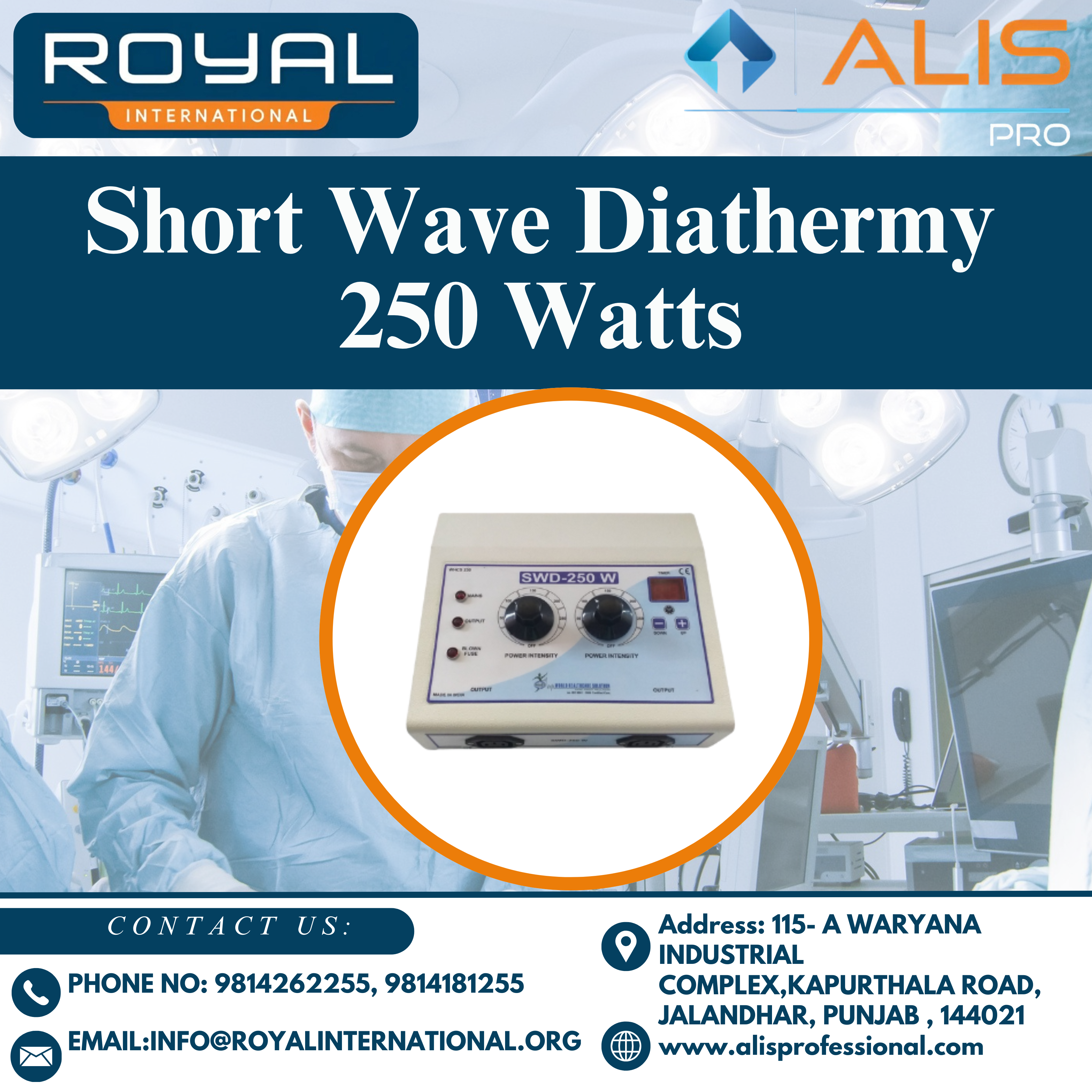 Short Wave Diathermy 250 Watts