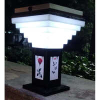 Flower Solar Garden Light - Color: Black