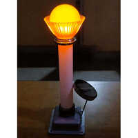 Solar Lawn Bolard Lights - Color: White