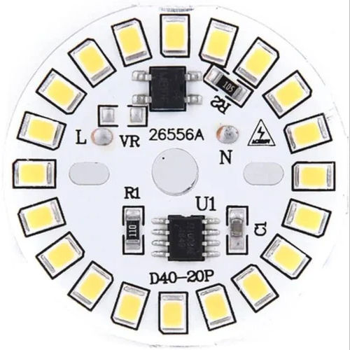 9 Watt White LED Bulb Raw Material