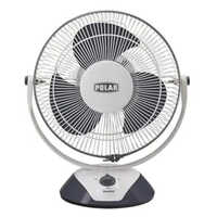 Three Blade Table Fan - Plastic Material, Table Installation, 45 Watt, Black And White Options | Efficient Air Circulation, Stylish Design