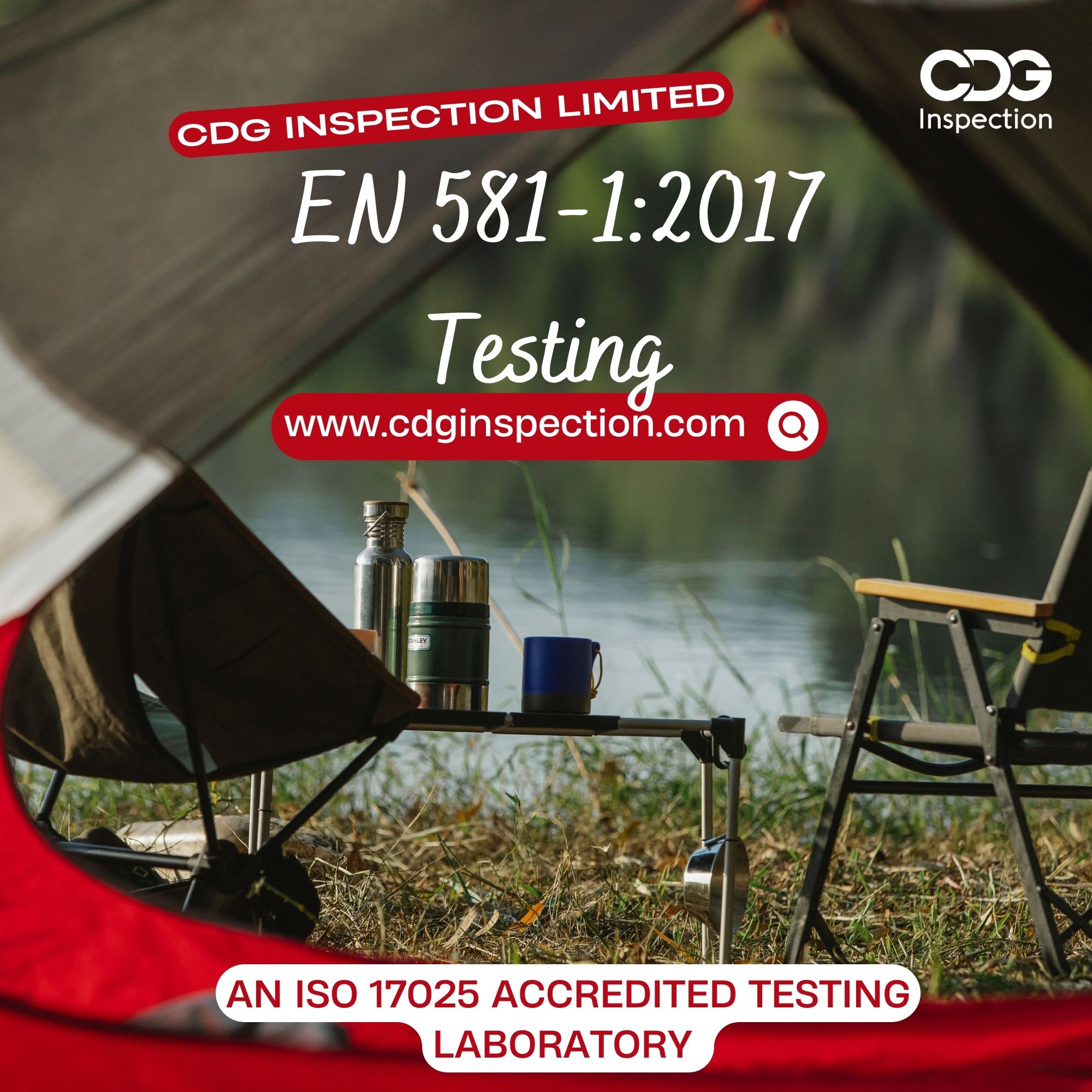 EN 581-1:2017  Testing (Seating and Tables for Camping)