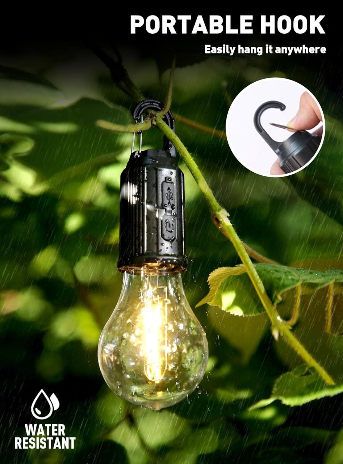 Camping Light Bulb - Height: 8 Centimeter (Cm)