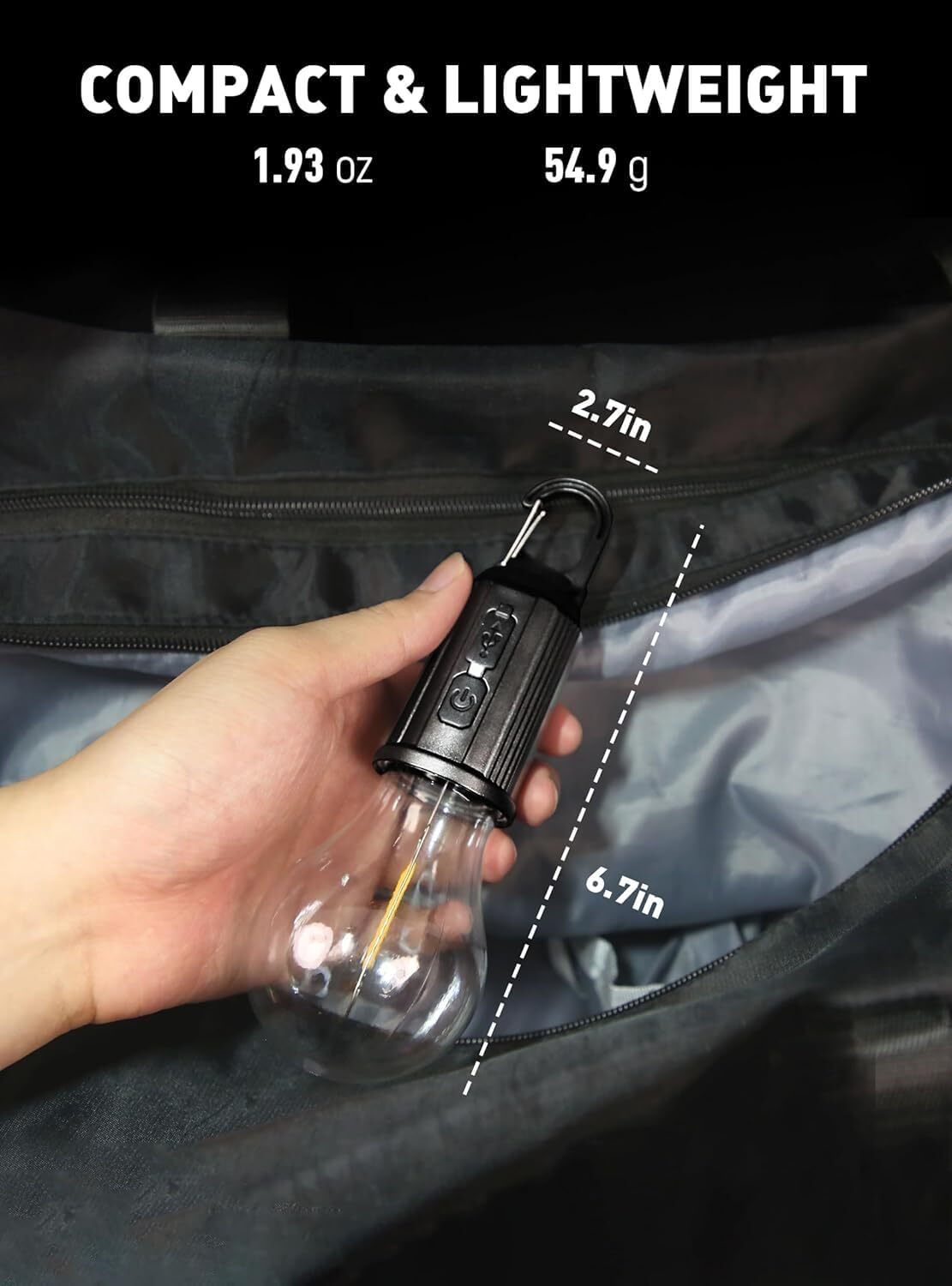 Camping Light Bulb - Height: 8 Centimeter (Cm)