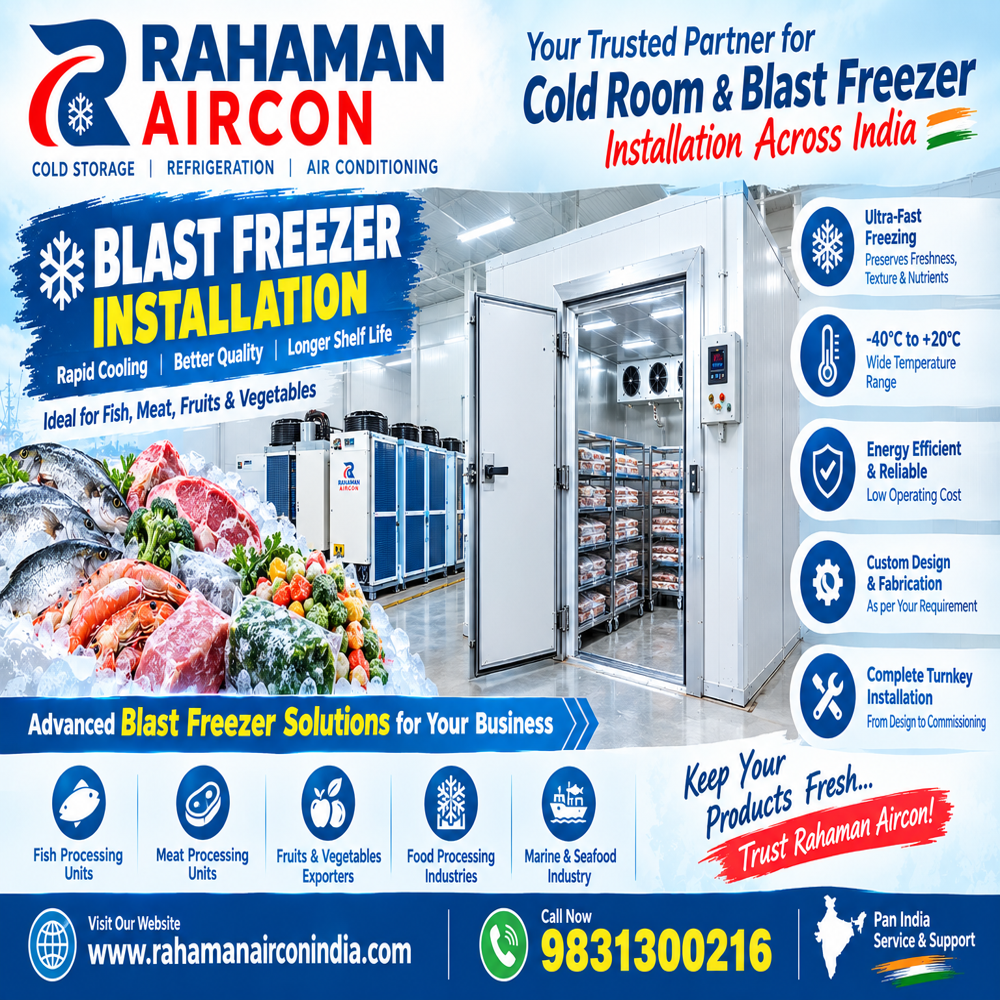 Blast freezer installation