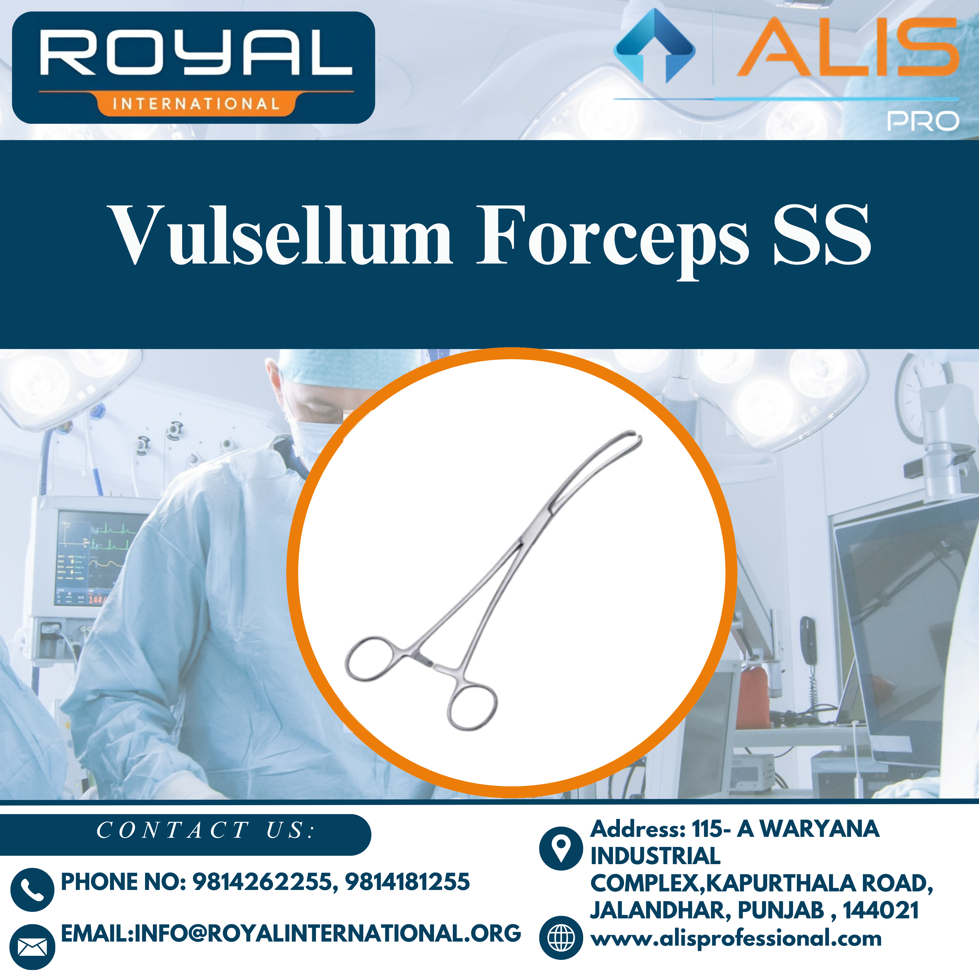 Vulsellum Forceps SS